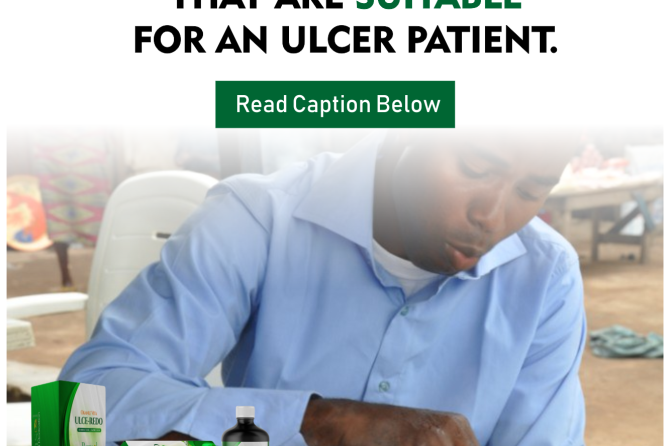 Ulcer Patient and Suitable Foods To Eat